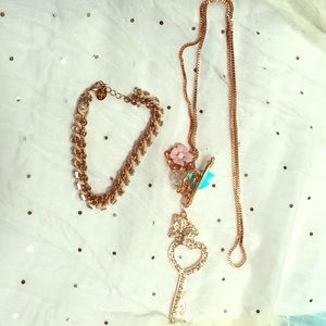 Charming Charlie bracelet and necklace.